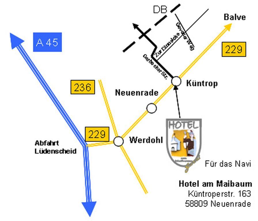 Hotel Am Maibaum Neuenrade Eksteriør bilde
